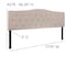Flash Furniture King, Cambridge Headboard, Beige Fabric HG-HB1708-K-B-GG - alternate 7